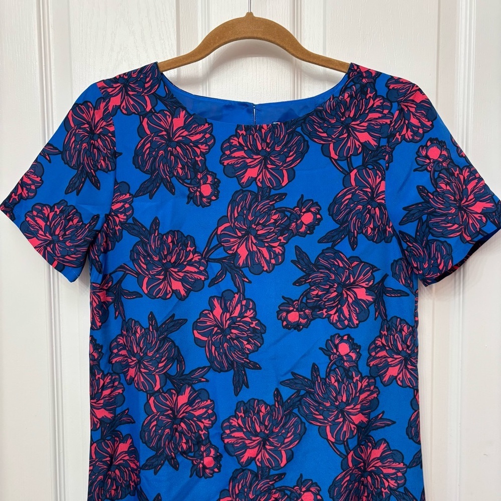 Blue Floral Shift Dress | J.Crew 0 - Picture 3 of 10